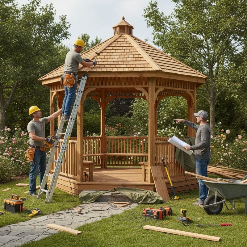 Bench Gazebo Installation