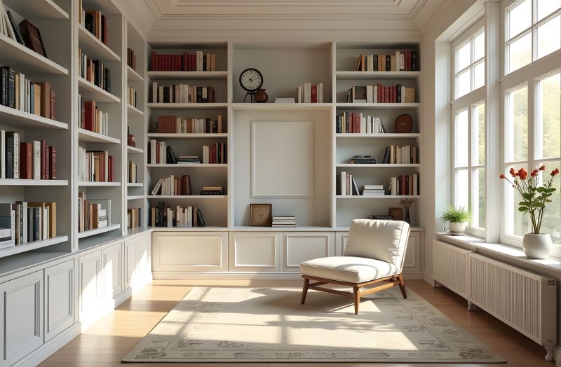 Custom Bookcase Installation in Durham, NC